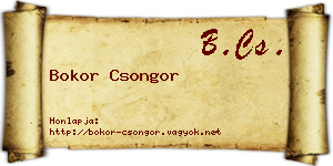 Bokor Csongor névjegykártya